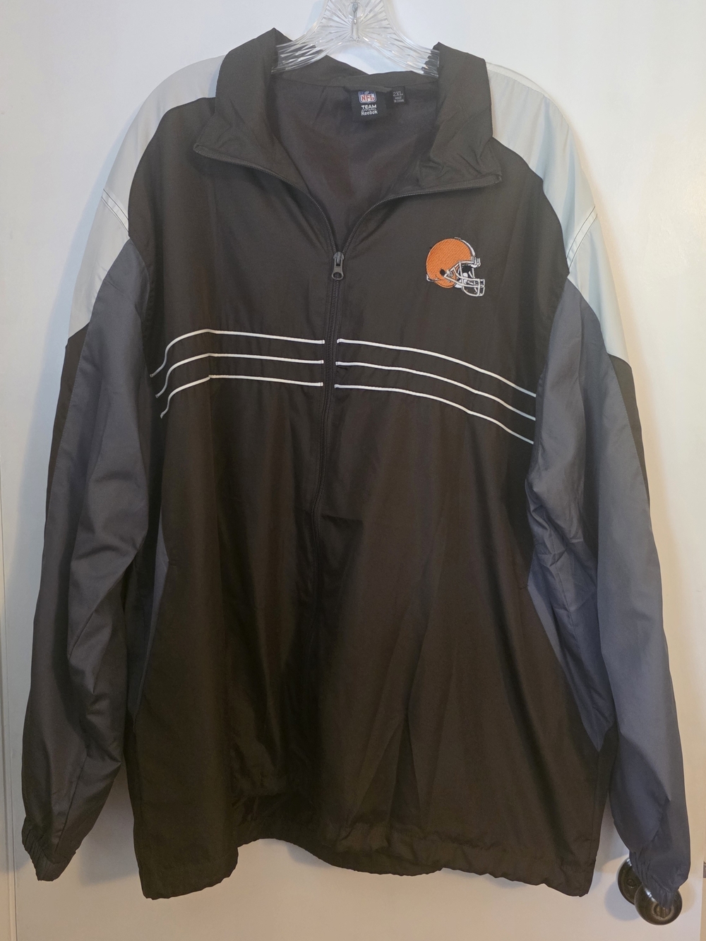 VTG Cleveland Browns Sports Illustrated Reebok Full Zip Mens Track Jacket EUC